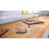Robot de bucătărie planetar BOSCH Serie 4 MUM5 MUM5935B, 1000W (7 trepte și Impuls), Bol inox 3.9l, Set de patiserie, Soft Start, Easy Arm Lift, Poziție de repaus, Geantă, Dark Gray and White
