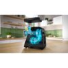 Mașină de tocat carne BOSCH Serie 6 MultiPower MFWS650B, Vârf 2100W (2 trepte, revers), Nominală 500W, 3.5kg/min, Storcător, Cârnați, Kebbe, Cuțit două tăișuri, Cutie de viteze planetară, Metallic Silver