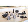 Mașină de tocat carne BOSCH Serie 6 MultiPower MFWS650B, Vârf 2100W (2 trepte, revers), Nominală 500W, 3.5kg/min, Storcător, Cârnați, Kebbe, Cuțit două tăișuri, Cutie de viteze planetară, Metallic Silver