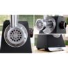 Mașină de tocat carne BOSCH Serie 6 MultiPower MFWS640B, Vârf 2100W (2 trepte și revers), Nominală 500W, 3.5kg/min, Răzătoare, Cârnați, Kebbe, Cuțit cu două tăișuri, Cutie de viteze planetară, Metallic Silver