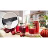 Mașină de tocat carne BOSCH Serie 4 MultiPower MFWS435B, Vârf 2000W (2 trepte și revers), Nominală 500W, 2.5kg/min, Storcător, Cârnați, Cuțit cu două tăișuri, Piciorușe ventuze, Neagră