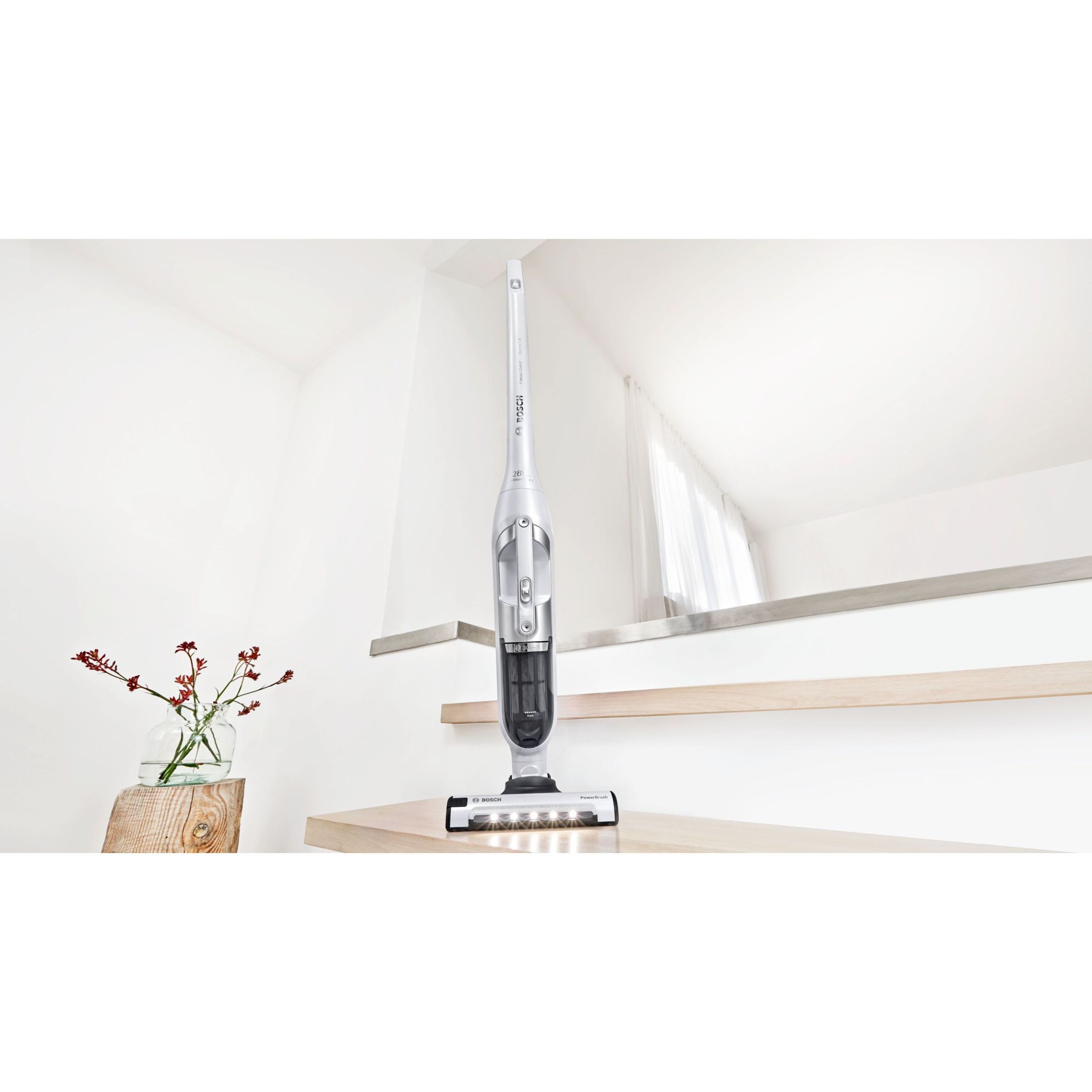 Aspirator vertical BOSCH Serie 4 Flexxo Gen2 28Vmax BBH3ALL28, Metallic Polar White