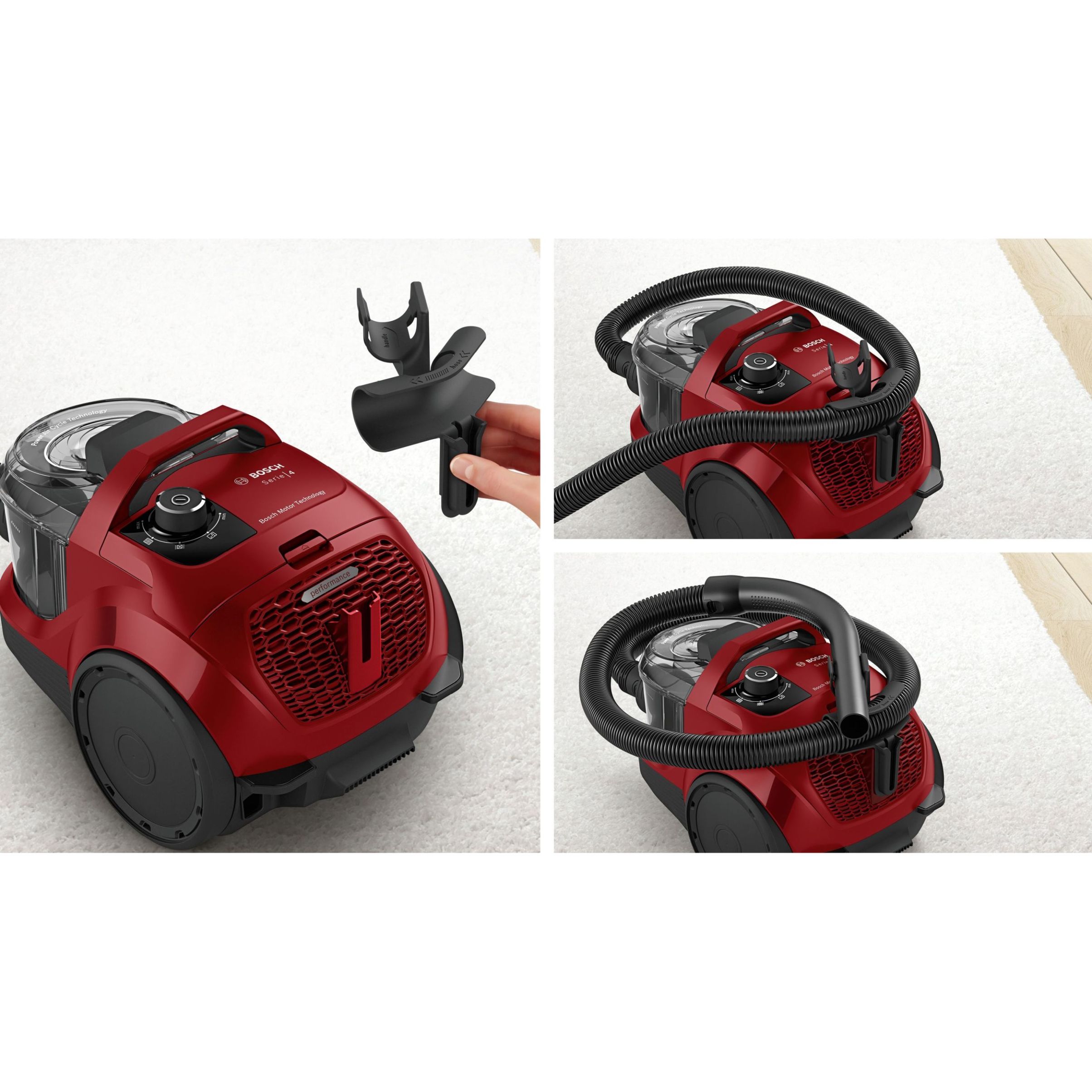 Aspirator fără sac BOSCH Serie 4 BGC21X350, 750W