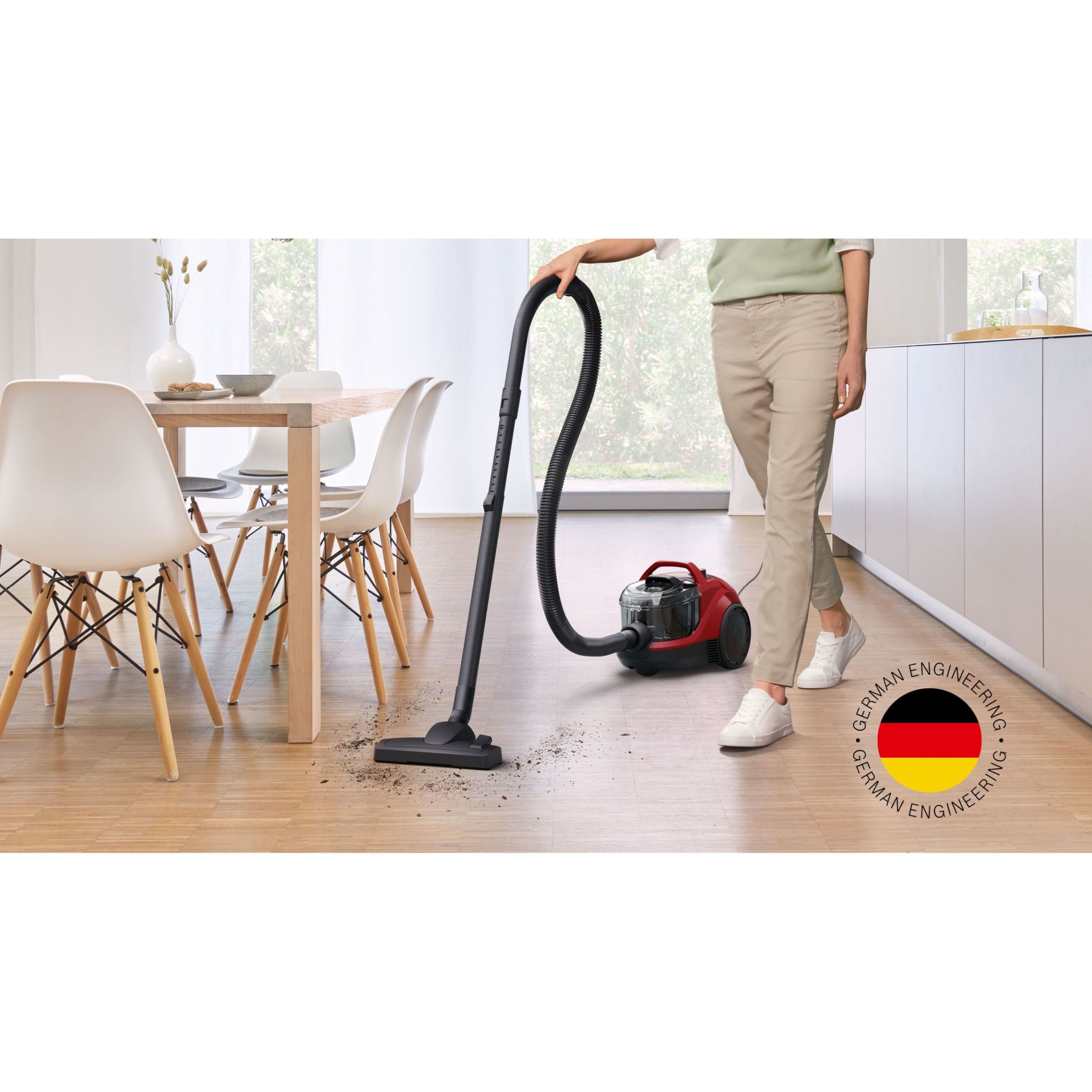 Aspirator fără sac BOSCH Serie 4 BGC21X350, 750W