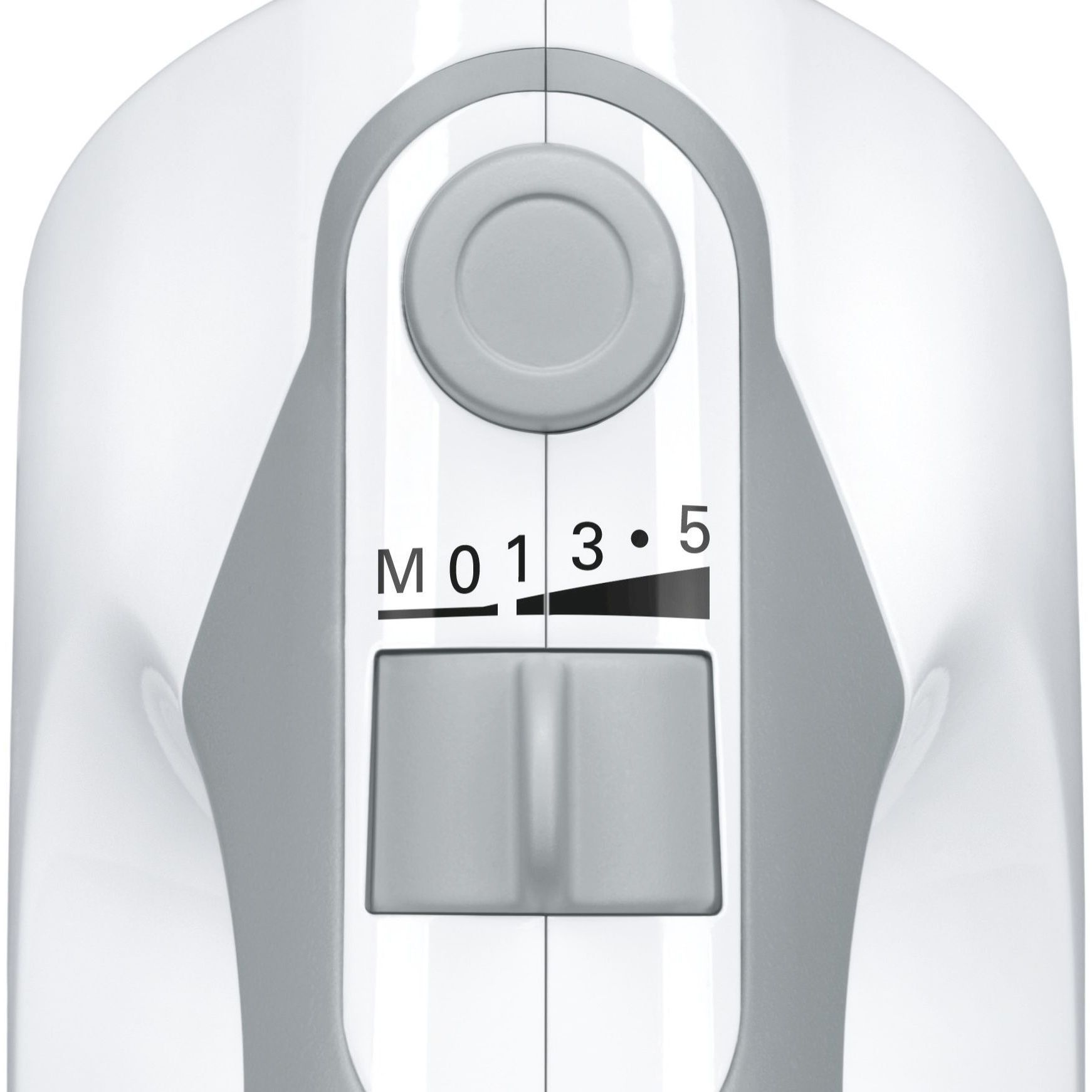 Mixer de mână BOSCH ErgoMixx MFQ36490, 450W (5 trepte și Turbo), Bol rotativ (500g făină și ingrediente), Teluri, spirale și cuțit din oțel inoxidabil, Vas mărunțire, Vas mixare, Spatulă, 74dB, Window Grey