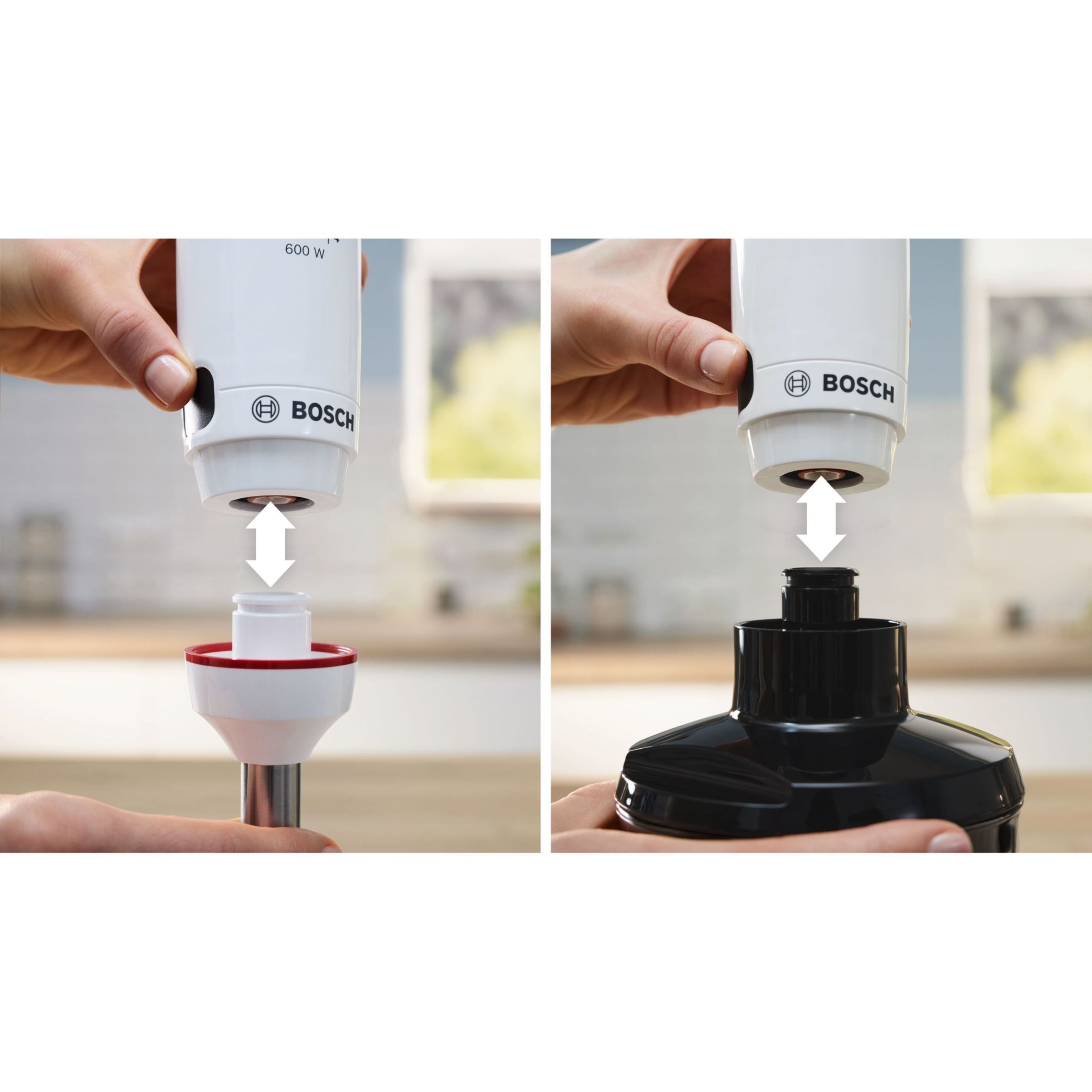 Blender de mână BOSCH Serie 4 ErgoMaster MSM4W221, 600W, Alb
