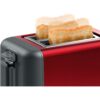 Prăjitor de pâine BOSCH DesignLine TAT3P424, 820-970W (5 trepte), Dezgheţare, Încălzire, High Lift, Buton STOP, Grătar chifle, Senzor electronic pentru prăjire uniformă, Centrare automată, Deep Red Crystal