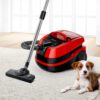 Aspirator multifuncțional cu sac BOSCH Serie 4 AquaWash&Clean BWD421PET, Vârf 2100W, Nominală 1400W, Praf 2.5l, Rezervor 5l, Cablu 9m, 85dBA, Filtru igienic HEPA, G8.7kg, Tornado Red/Carbon Black