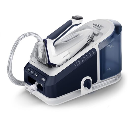 Stație de călcat BRAUN CareStyle 7 Pro IS7282BL – 0128805001  2700W  8bar  Continuu 180g/min  Jet 600g  Rez det 2l  C1.7m  EloxalPlus  iCare  iMode  FreeGlide 3D  ProSteam  Mod Turbo  Silențioasă  Albastră