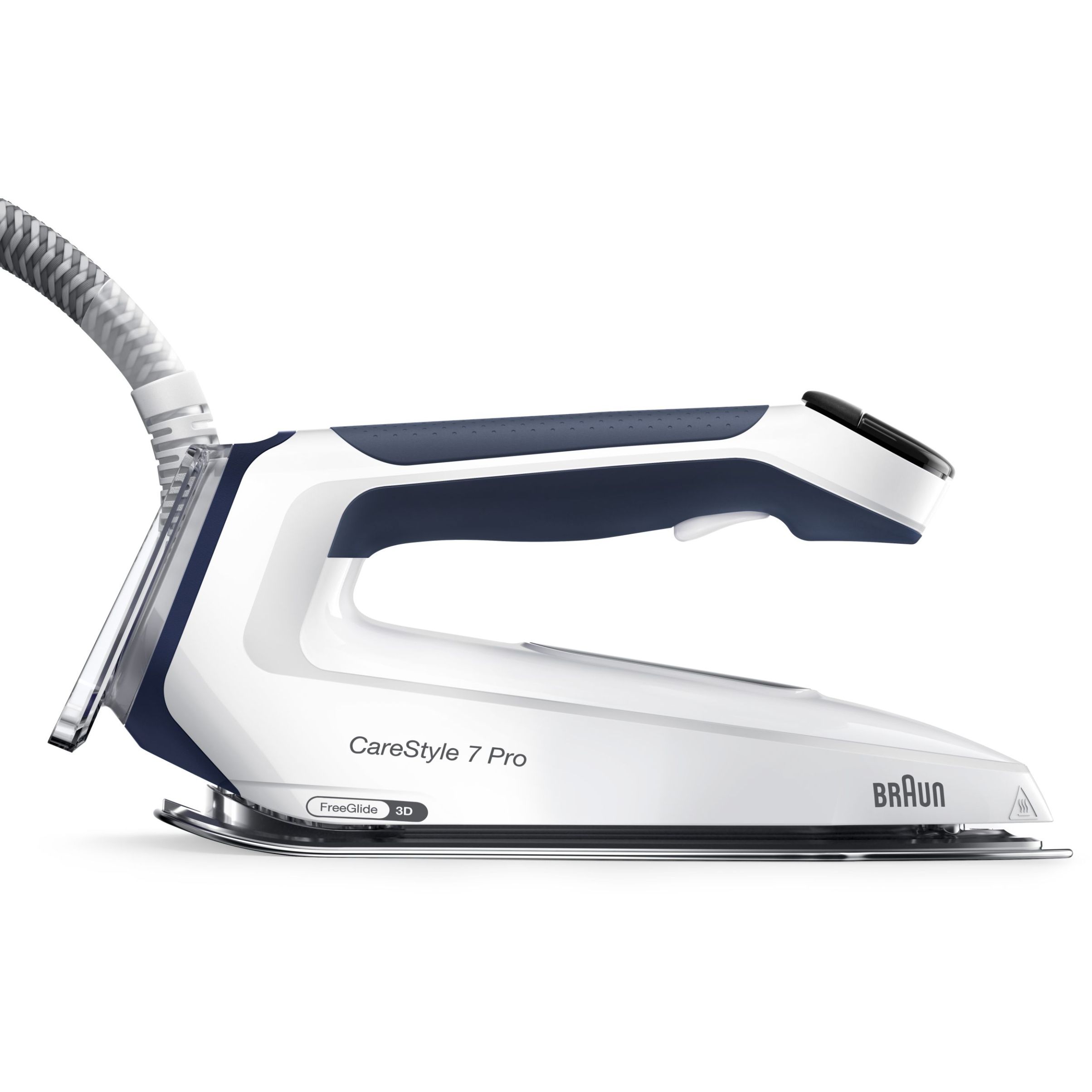 Stație de călcat BRAUN CareStyle 7 Pro IS7282BL – 0128805001, 2700W, 8bar, Continuu 180g/min, Jet 600g, Rez det 2l, C1.7m, EloxalPlus, iCare, iMode, FreeGlide 3D, ProSteam, Mod Turbo, Silențioasă, Albastră