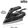 Fier de călcat BRAUN FreeStyle 5 SI5188BK – 0127406004, 2300~2800W