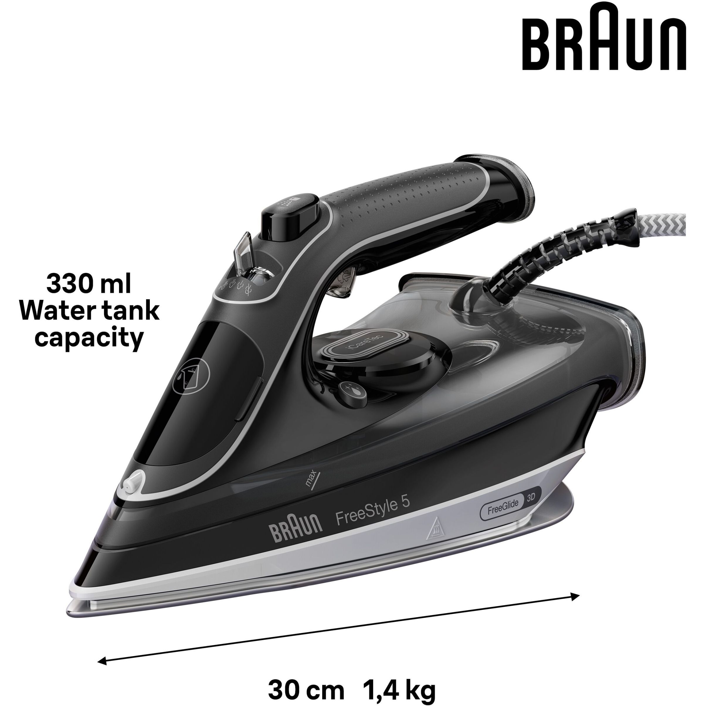 Fier de călcat BRAUN FreeStyle 5 SI5188BK – 0127406004, 2300~2800W