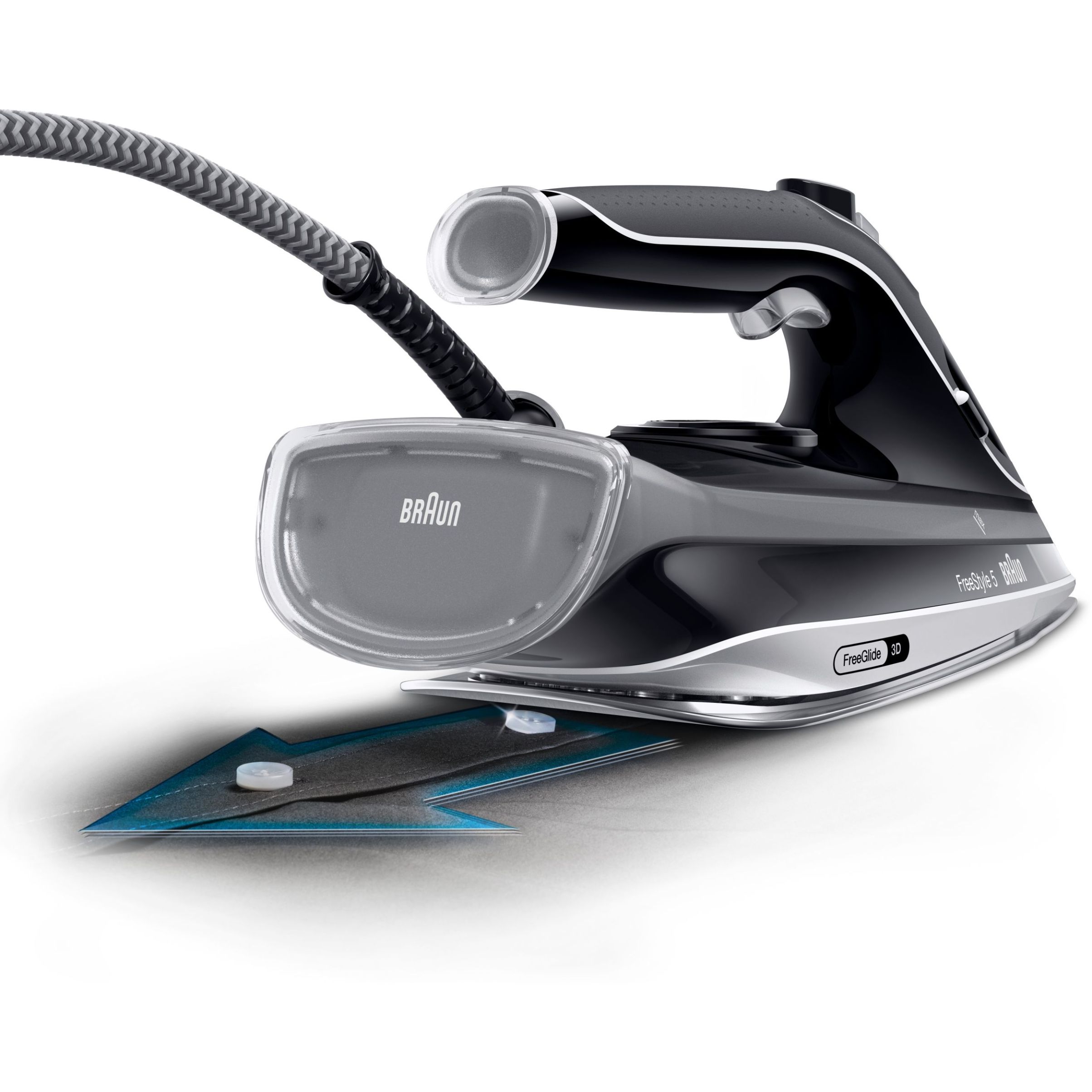 Fier de călcat BRAUN FreeStyle 5 SI5188BK – 0127406004, 2300~2800W