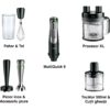 Blender de mână BRAUN MultiQuick 9 MQ9187XLI – 0X22111376, 1000~1200W (variabilă și Pulse), Lame ActiveBlade, Active PowerDrive, iMode, Advanced SmartSpeed, SplashControl, EasyClick Plus, Premium Black