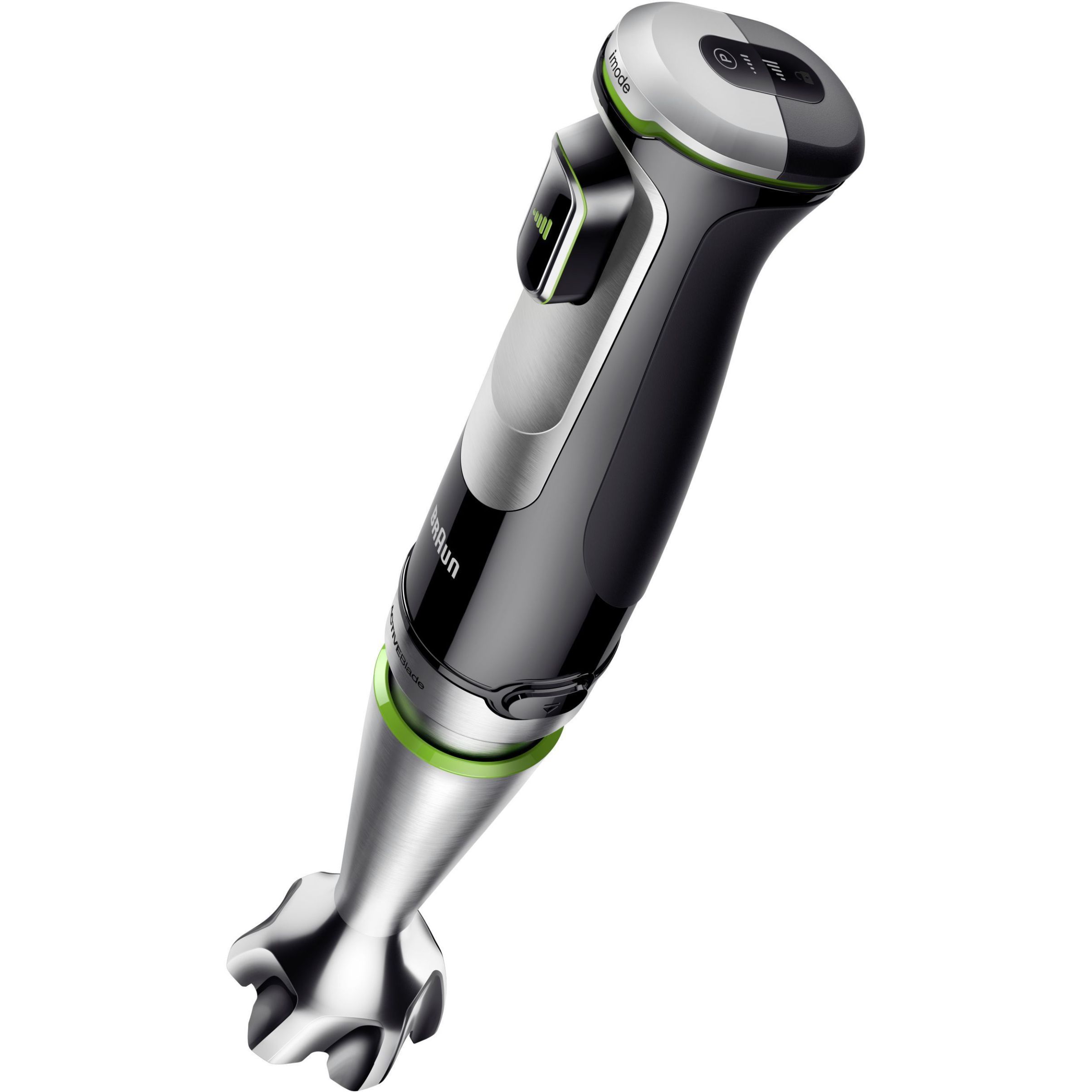 Blender de mână BRAUN MultiQuick 9 MQ9187XLI – 0X22111376, 1000~1200W (variabilă și Pulse), Lame ActiveBlade, Active PowerDrive, iMode, Advanced SmartSpeed, SplashControl, EasyClick Plus, Premium Black