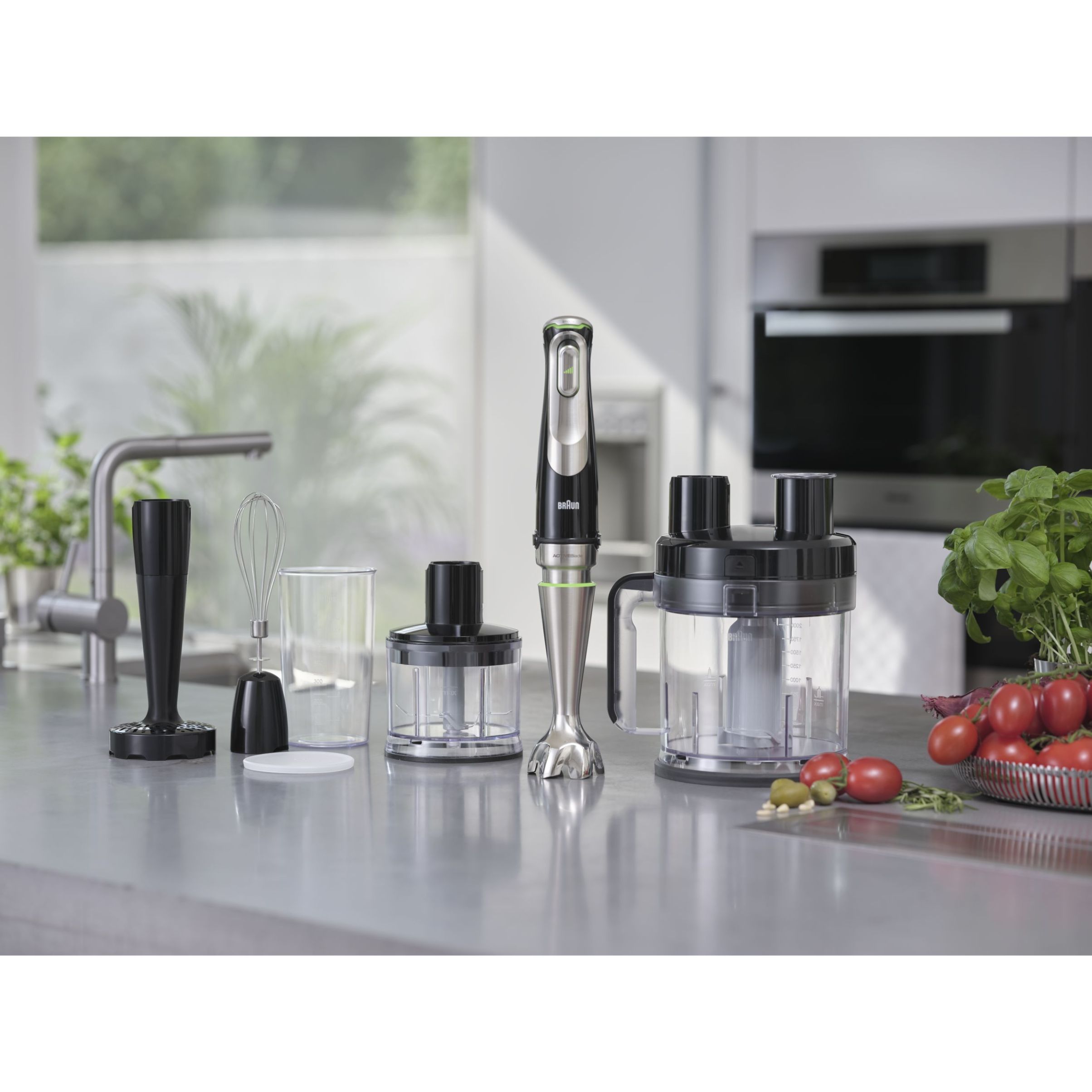 Blender de mână BRAUN MultiQuick 9 MQ9187XLI – 0X22111376, 1000~1200W (variabilă și Pulse), Lame ActiveBlade, Active PowerDrive, iMode, Advanced SmartSpeed, SplashControl, EasyClick Plus, Premium Black