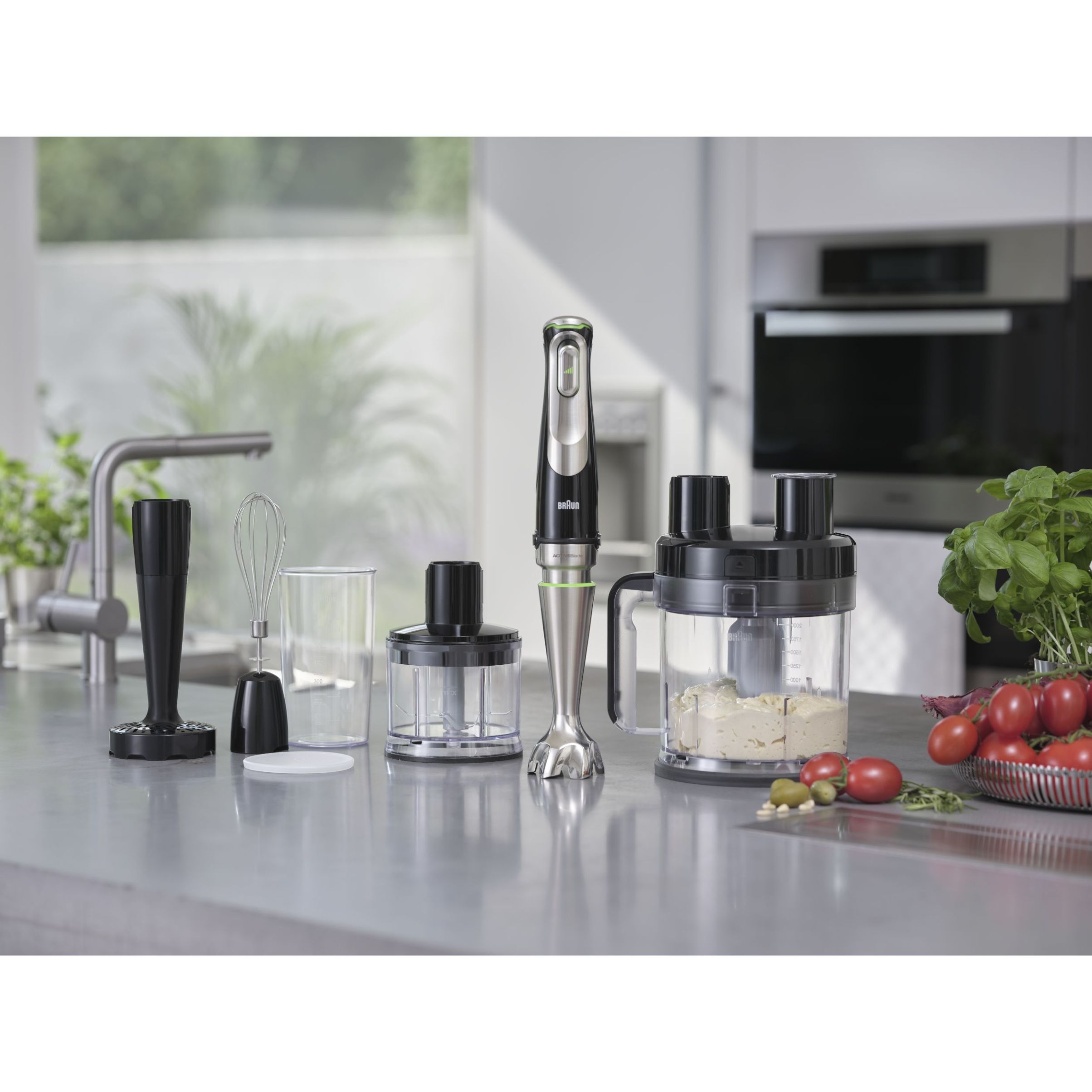Blender de mână BRAUN MultiQuick 9 MQ9187XLI – 0X22111376, 1000~1200W (variabilă și Pulse), Lame ActiveBlade, Active PowerDrive, iMode, Advanced SmartSpeed, SplashControl, EasyClick Plus, Premium Black