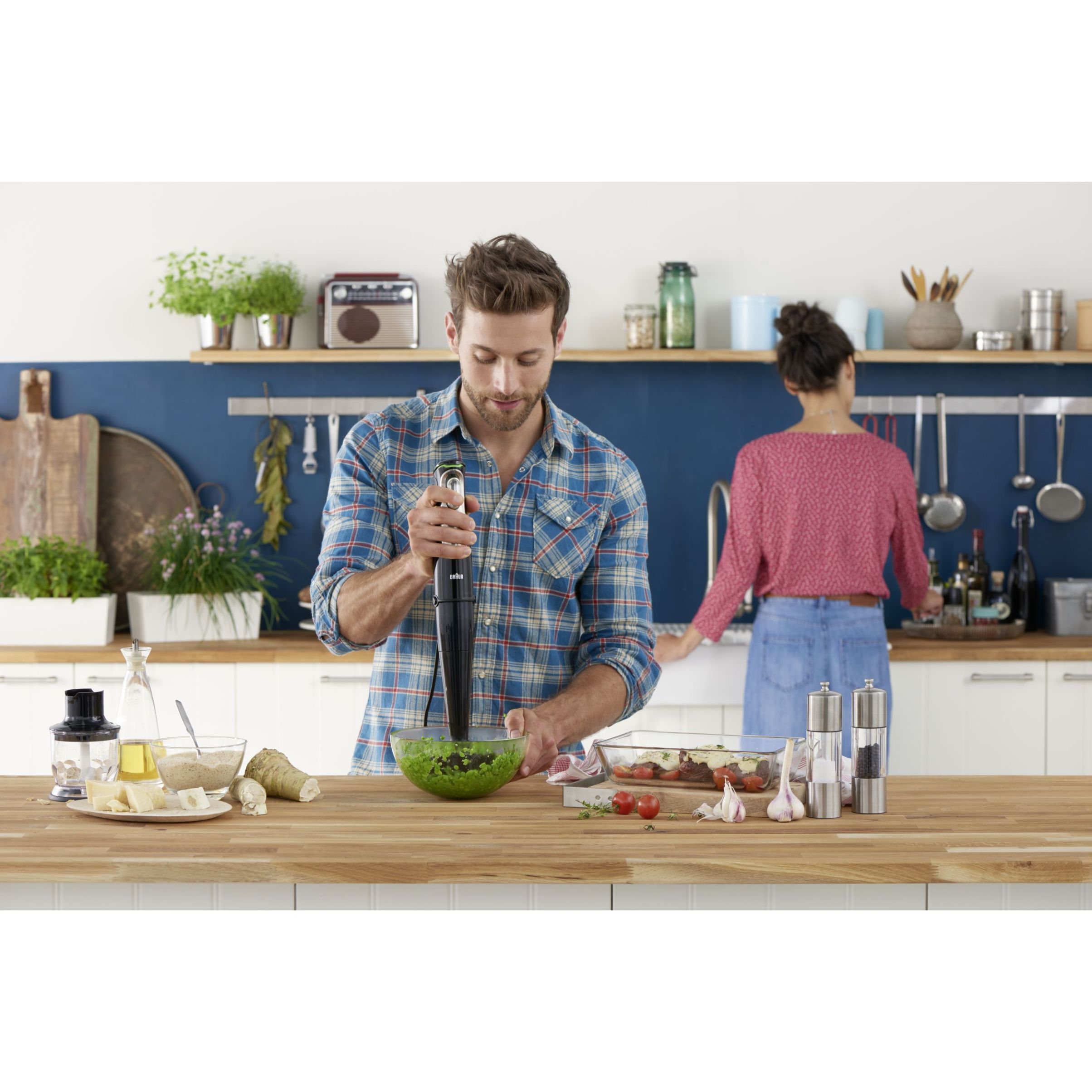 Blender de mână BRAUN MultiQuick 9 MQ9187XLI – 0X22111376, 1000~1200W (variabilă și Pulse), Lame ActiveBlade, Active PowerDrive, iMode, Advanced SmartSpeed, SplashControl, EasyClick Plus, Premium Black