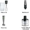 Blender de mână BRAUN MultiQuick 9 MQ9135XI, 1000~1200W (variabilă și Pulse), Lame ActiveBlade, Active PowerDrive, iMode, Advanced SmartSpeed, SplashControl, Cablu 1.2m, Premium Black
