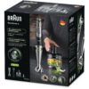 Blender de mână BRAUN MultiQuick 9 MQ9135XI, 1000~1200W (variabilă și Pulse), Lame ActiveBlade, Active PowerDrive, iMode, Advanced SmartSpeed, SplashControl, Cablu 1.2m, Premium Black