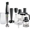Blender de mână BRAUN MultiQuick 7 MQ7087X – 0X22111291  1000W (viteză variabilă)  Pahar gradat 0.6l  Procesor alimente 1.5l  Tocator 0.35l  Accesoriu piure  Tel