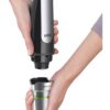 Blender de mână BRAUN MultiQuick 7 MQ7087X – 0X22111291, 1000W (viteză variabilă), Pahar gradat 0.6l, Procesor alimente 1.5l, Tocator 0.35l, Accesoriu piure, Tel