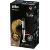 Blender de mână BRAUN MultiQuick 7 MQ7087X – 0X22111291, 1000W (viteză variabilă), Pahar gradat 0.6l, Procesor alimente 1.5l, Tocator 0.35l, Accesoriu piure, Tel