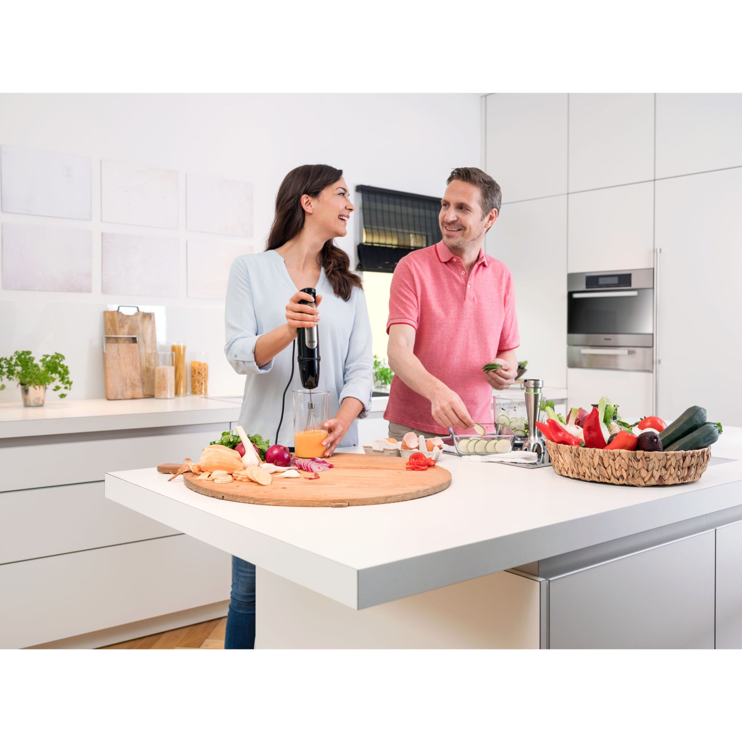 Blender de mână BRAUN MultiQuick 7 MQ7087X – 0X22111291, 1000W (viteză variabilă), Pahar gradat 0.6l, Procesor alimente 1.5l, Tocator 0.35l, Accesoriu piure, Tel