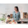 Blender de mână BRAUN MultiQuick 7 MQ7087X – 0X22111291, 1000W (viteză variabilă), Pahar gradat 0.6l, Procesor alimente 1.5l, Tocator 0.35l, Accesoriu piure, Tel