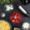 Blender de mână BRAUN MultiQuick 7 MQ7087X – 0X22111291, 1000W (viteză variabilă), Pahar gradat 0.6l, Procesor alimente 1.5l, Tocator 0.35l, Accesoriu piure, Tel