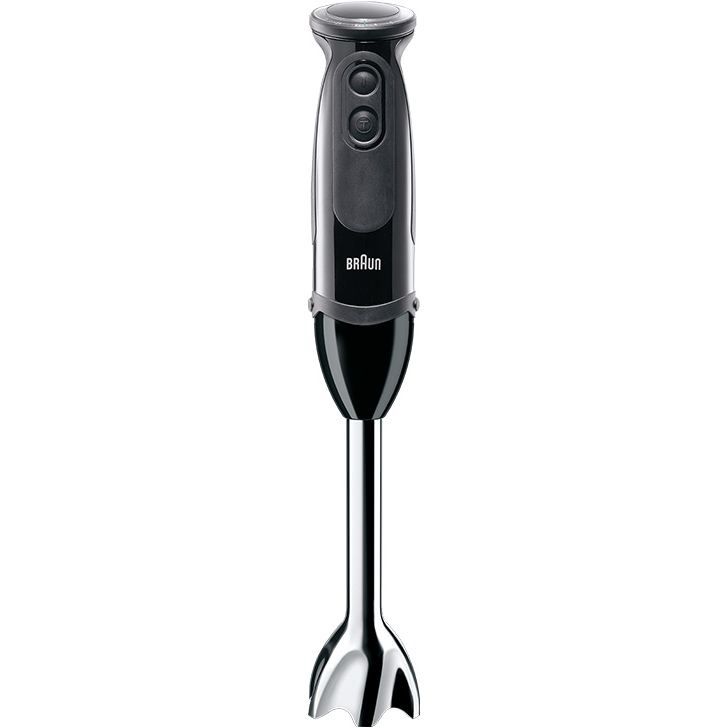 Blender de mână BRAUN MultiQuick 5 Vario MQ5277BK – 0X22111347, 1000W (21 trepte și Turbo), Picior inox, Procesor de alimente 1.5l, Tel, Pahar gradat (600ml), Accesoriu piure, Cablu 1.20m, Premium Black