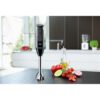 Blender de mână BRAUN MultiQuick 5 Vario MQ5277BK – 0X22111347, 1000W (21 trepte și Turbo), Picior inox, Procesor de alimente 1.5l, Tel, Pahar gradat (600ml), Accesoriu piure, Cablu 1.20m, Premium Black