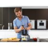 Blender de mână BRAUN MultiQuick 5 Vario MQ5277BK – 0X22111347, 1000W (21 trepte și Turbo), Picior inox, Procesor de alimente 1.5l, Tel, Pahar gradat (600ml), Accesoriu piure, Cablu 1.20m, Premium Black