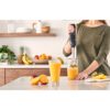 Blender de mână BRAUN MultiQuick 5 Vario MQ5277BK – 0X22111347, 1000W (21 trepte și Turbo), Picior inox, Procesor de alimente 1.5l, Tel, Pahar gradat (600ml), Accesoriu piure, Cablu 1.20m, Premium Black