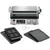 Grătar electric BRAUN MultiGrill 7 CG7044 – 0X17900002  2000W  1 placă grill  1 placă griddle  2 plăci waffle  Cupă dozare  365x315x173mm  Oțel inoxidabil/Argintiu