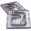 Grătar electric BRAUN MultiGrill 7 CG7044 – 0X17900002, 2000W, 1 placă grill, 1 placă griddle, 2 plăci waffle, Cupă dozare, 365x315x173mm, Oțel inoxidabil/Argintiu