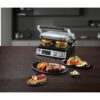 Grătar electric BRAUN MultiGrill 7 CG7044 – 0X17900002, 2000W, 1 placă grill, 1 placă griddle, 2 plăci waffle, Cupă dozare, 365x315x173mm, Oțel inoxidabil/Argintiu