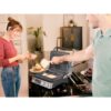 Grătar electric BRAUN MultiGrill 7 CG7044 – 0X17900002, 2000W, 1 placă grill, 1 placă griddle, 2 plăci waffle, Cupă dozare, 365x315x173mm, Oțel inoxidabil/Argintiu