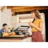 Grătar electric BRAUN MultiGrill 7 CG7044 – 0X17900002, 2000W, 1 placă grill, 1 placă griddle, 2 plăci waffle, Cupă dozare, 365x315x173mm, Oțel inoxidabil/Argintiu