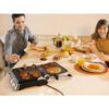Grătar electric BRAUN MultiGrill 7 CG7044 – 0X17900002, 2000W, 1 placă grill, 1 placă griddle, 2 plăci waffle, Cupă dozare, 365x315x173mm, Oțel inoxidabil/Argintiu