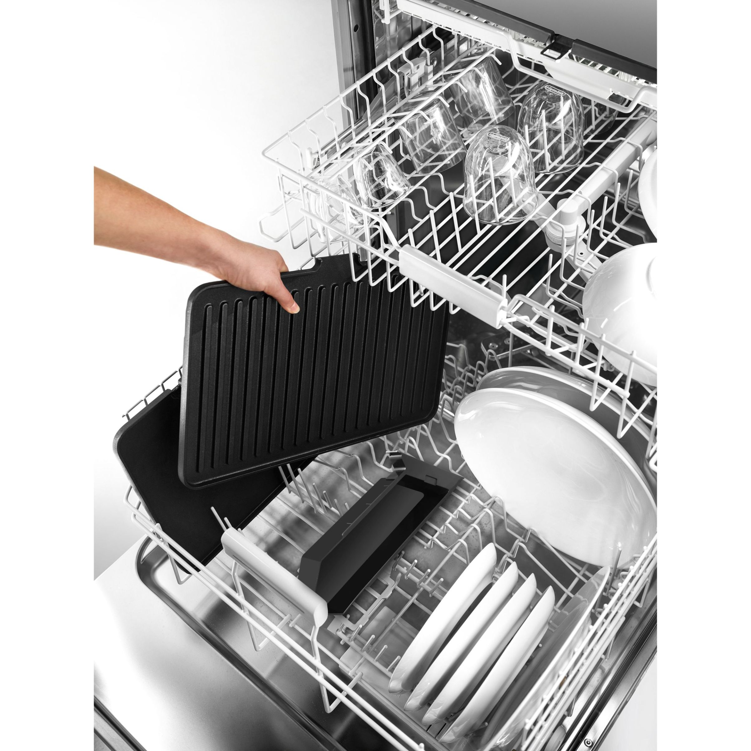Grătar electric BRAUN MultiGrill 7 CG7044 – 0X17900002, 2000W, 1 placă grill, 1 placă griddle, 2 plăci waffle, Cupă dozare, 365x315x173mm, Oțel inoxidabil/Argintiu