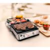 Grătar electric BRAUN MultiGrill 7 Contact CG7020 – 0X17900000, 2000W, Maximum 230°C, 3 moduri de gătire, 2 termostate electronice independente,1 placă grill, 1 placă griddle, G5.50kg