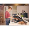 Grătar electric BRAUN MultiGrill 7 Contact CG7020 – 0X17900000, 2000W, Maximum 230°C, 3 moduri de gătire, 2 termostate electronice independente,1 placă grill, 1 placă griddle, G5.50kg