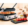 Grătar electric BRAUN MultiGrill 7 Contact CG7020 – 0X17900000, 2000W, Maximum 230°C, 3 moduri de gătire, 2 termostate electronice independente,1 placă grill, 1 placă griddle, G5.50kg