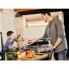 Grătar electric BRAUN MultiGrill 7 Contact CG7020 – 0X17900000, 2000W, Maximum 230°C, 3 moduri de gătire, 2 termostate electronice independente,1 placă grill, 1 placă griddle, G5.50kg