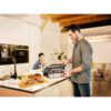 Grătar electric BRAUN MultiGrill 7 Contact CG7020 – 0X17900000, 2000W, Maximum 230°C, 3 moduri de gătire, 2 termostate electronice independente,1 placă grill, 1 placă griddle, G5.50kg