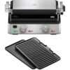 Grătar electric BRAUN MultiGrill 7 Contact CG7020 – 0X17900000  2000W  Maximum 230°C  3 moduri de gătire  2 termostate electronice independente 1 placă grill  1 placă griddle  G5.50kg