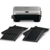 Sandwich maker BRAUN SnackMaker 5 SM5006 – 0X23100003  800W  1 set plăci waffle  1 set plăci grill  Negru argintiu