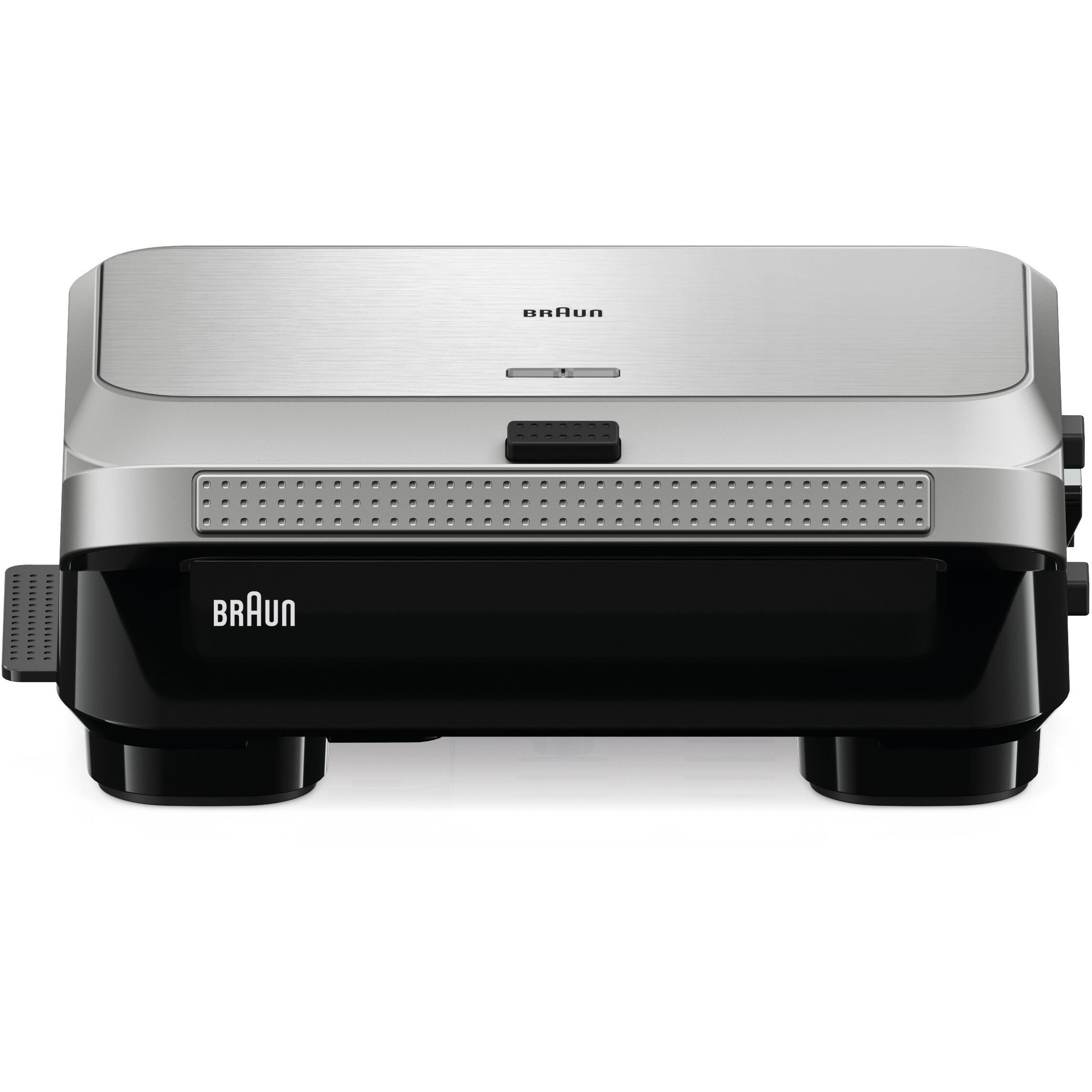 Sandwich maker BRAUN SnackMaker 5  SM5006 – 0X23100003, 800W,  1 set plăci waffle, 1 set plăci grill, Negru argintiu