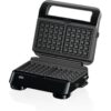 Sandwich maker BRAUN SnackMaker 5  SM5006 – 0X23100003, 800W,  1 set plăci waffle, 1 set plăci grill, Negru argintiu